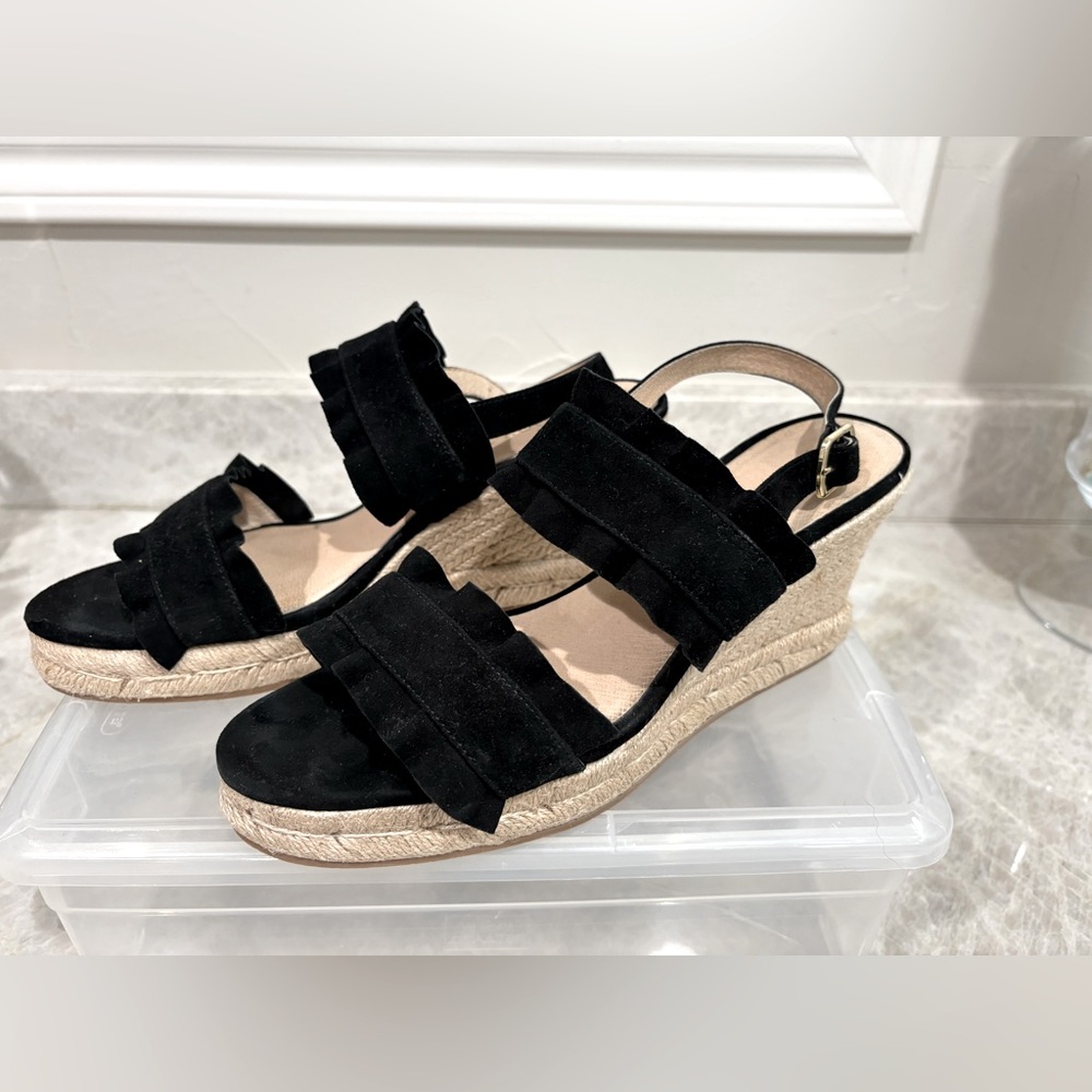 Jack Rogers Rosie Ruffle Wedge Sandals